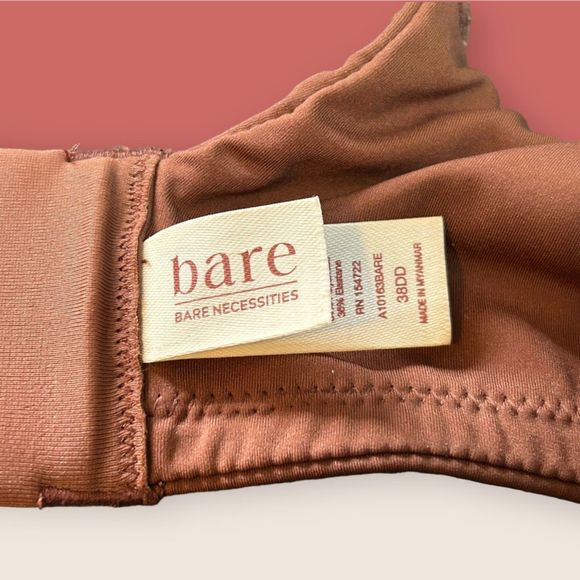 🤎 BARE NECESSITIES FAVORITE T-SHIRT BRA COCO BROWN 38DD ADJUSTABLE STRAPS - Picture 5 of 9